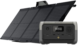 EcoFlow  RIVER 2 + 110W Solar Panel Bundle - Black - Brand New