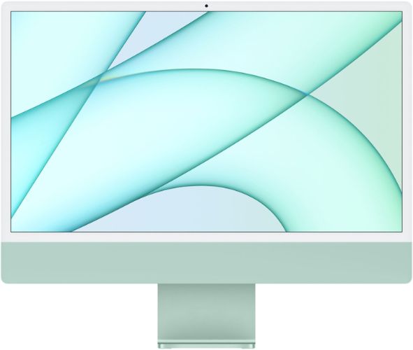 Apple iMac 2021 M1 (Four ports) 24" - Apple M1 chip: 8-core CPU/8-Core GPU - 256GB - Green - 8GB RAM - 24 Inch