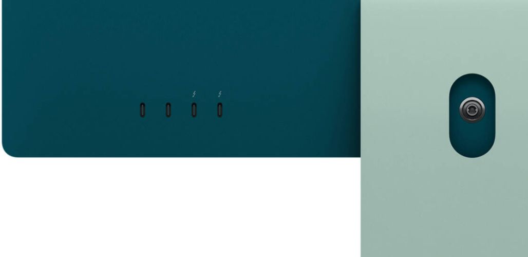 Apple iMac 2021 M1 (Four ports) 24" - Apple M1 chip: 8-core CPU/8-Core GPU - 256GB - Green - 8GB RAM - 24 Inch