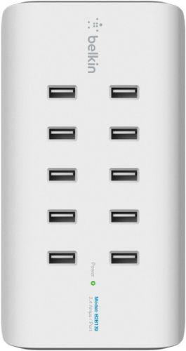 Belkin  RockStar 10-Port USB Charging Station - White - Brand New