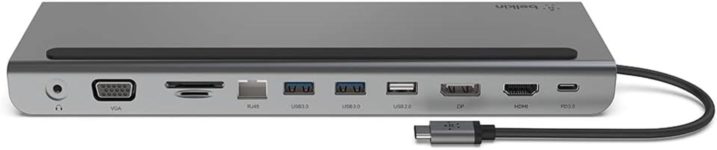 Belkin  USB-C 11-in-1 Multiport Dock Connect - Silver - Brand New