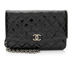 Chanel Patent Leather Classic Wallet on Chain