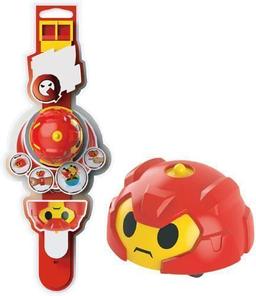 GYRO Chariot Rotating GYRO Toy & Cool Watch - Red/Yellow