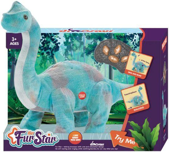 Hot Fur Star Plush Remote Control Large Dinosaur