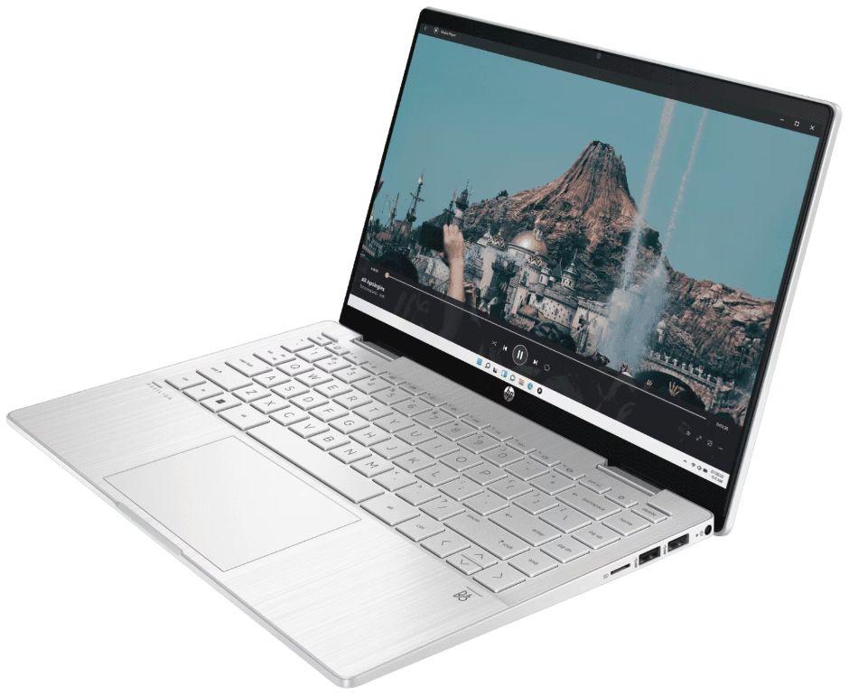 HP Pavilion x360 14-ek0149TU 2-in-1 Laptop 14" - Natural Silver - Intel Core i7-1255U 3.5GHz - 16GB RAM - 512GB