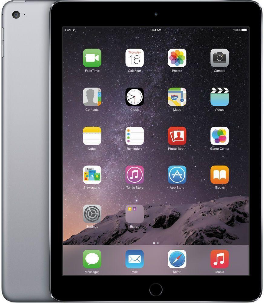 Apple iPad Air 2 (2014) - 64GB - Space Grey - Cellular + WiFi - 9.7 Inch - Good