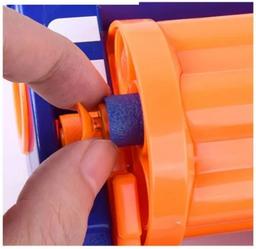 KidsPlay Toy Revolver with Foam Bullets - Blue