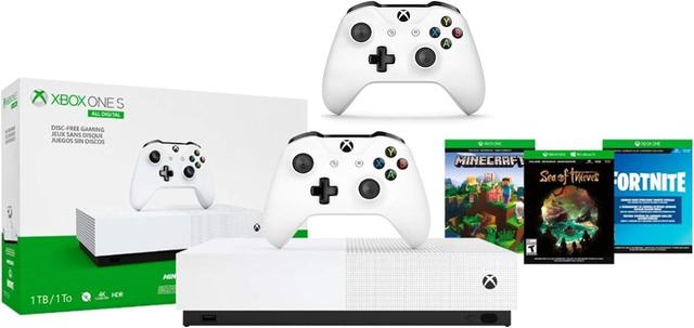 Microsoft Xbox One S Gaming Console (All-Digital Edition) 1TB in Robot White in Premium condition