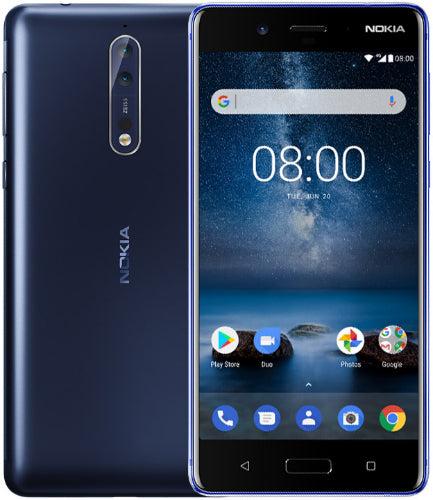 Nokia  8 - 64GB - Polished Blue - Single Sim - Premium