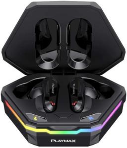 Playmax True Wireless Gaming Earbuds Hex RGB - Black