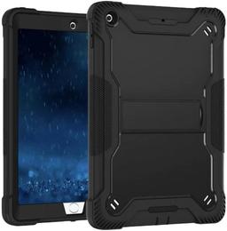 ShockProof Rugged Armor iPad Case for iPad 10.2" - Black