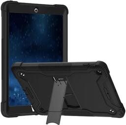 ShockProof Rugged Armor iPad Case for iPad 10.2" - Black