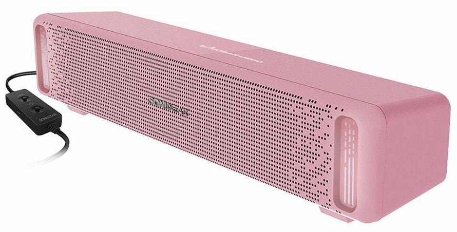 Sonicgear  U200 Powerful Speaker Wired Soundbar - Peach - Brand New