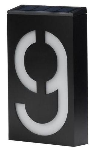 Urban Global LED Outdoor Solar House Number Light Sign 9