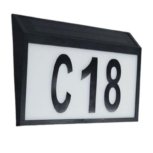 Urban Global Outdoor House Numbers Display Light Solar LED